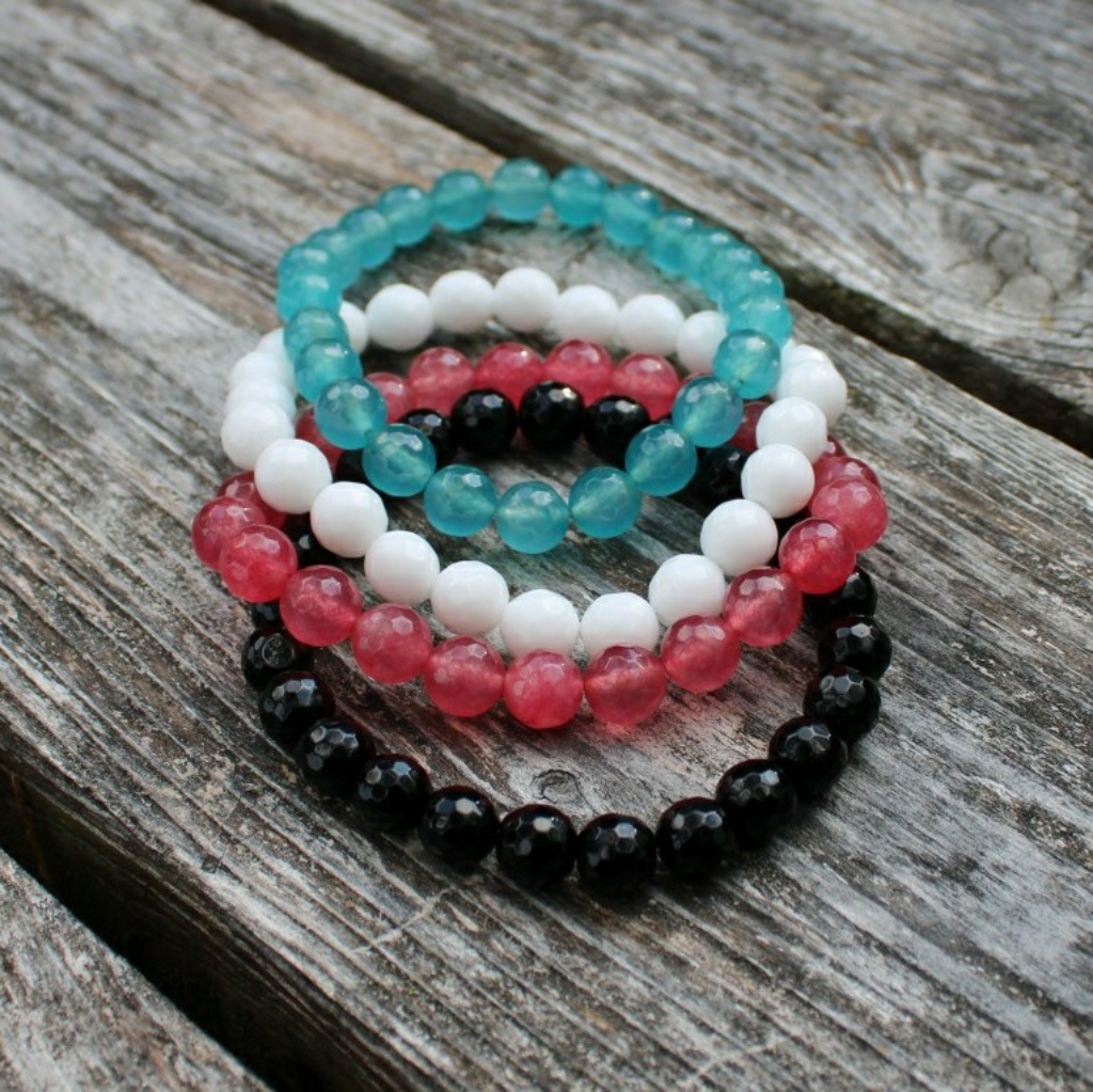 Jade/Onyx Stack Bracelets